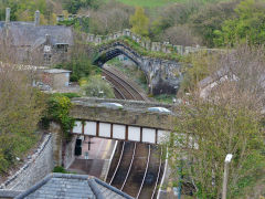 
The famous railway arch, Conway, April 2013